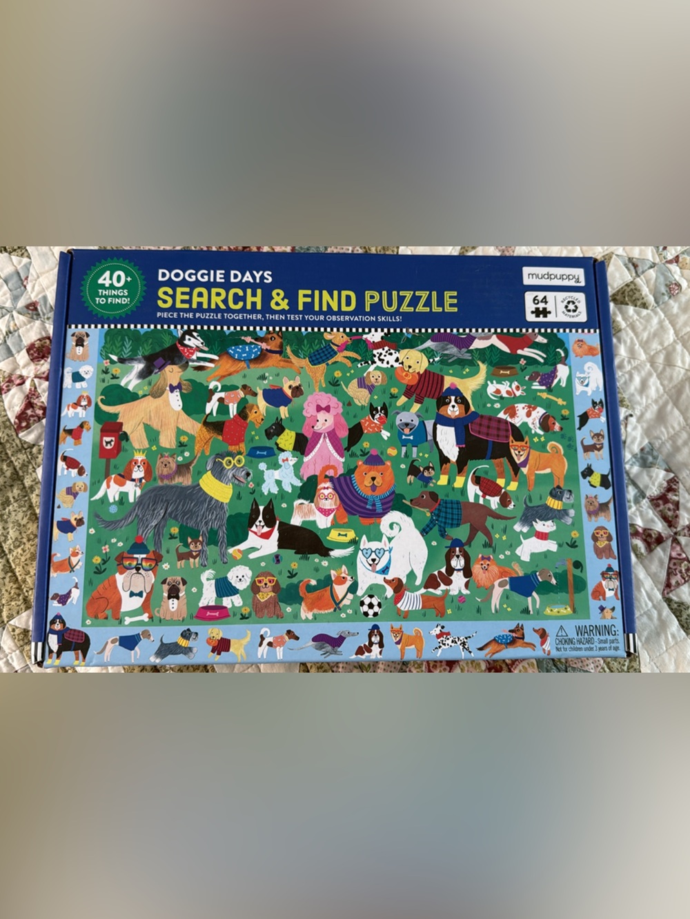 Mudpuppy Doggie Days Search & Find Puzzle -new in box